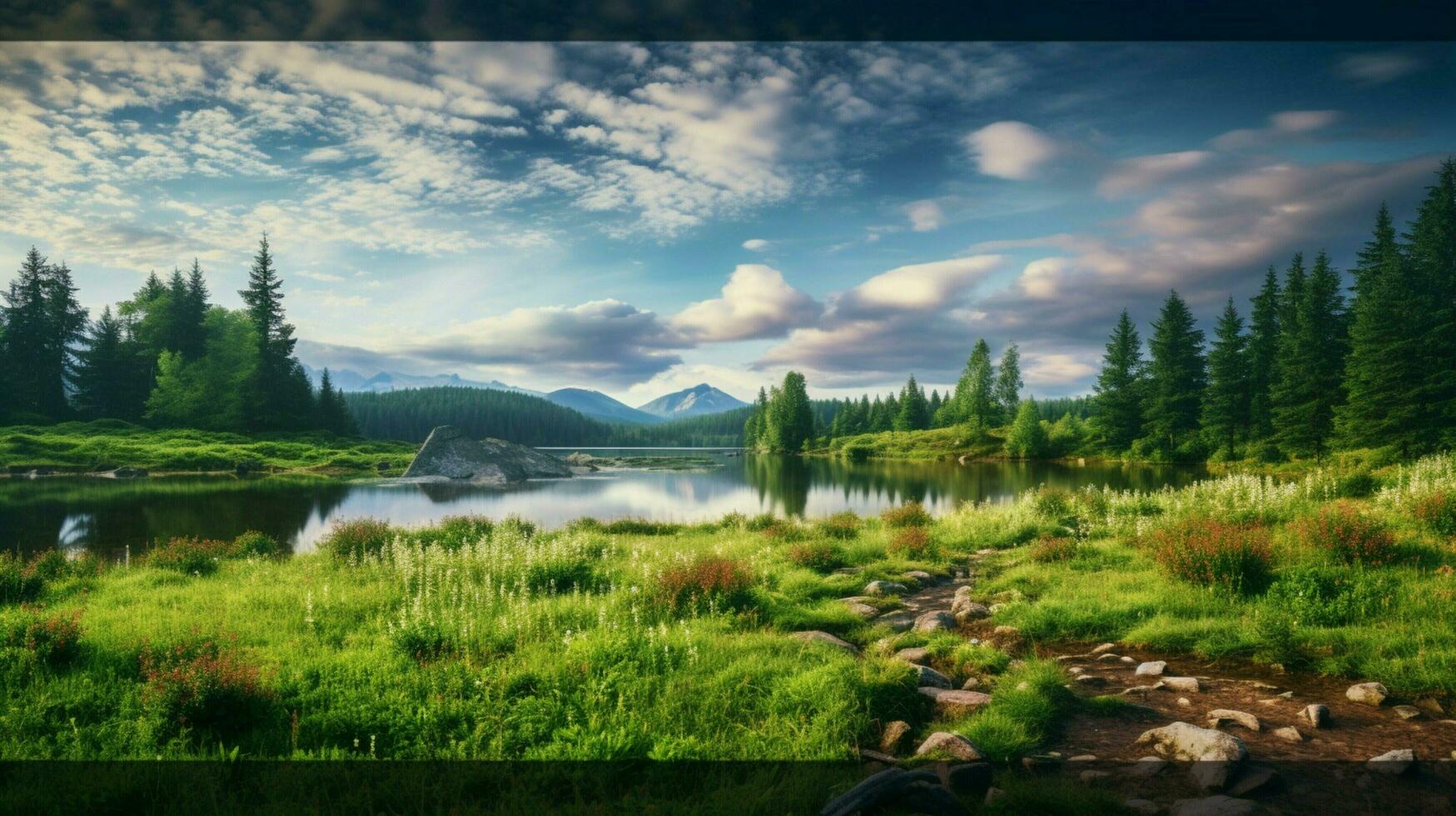 AI generated Nature Landscapes background photo