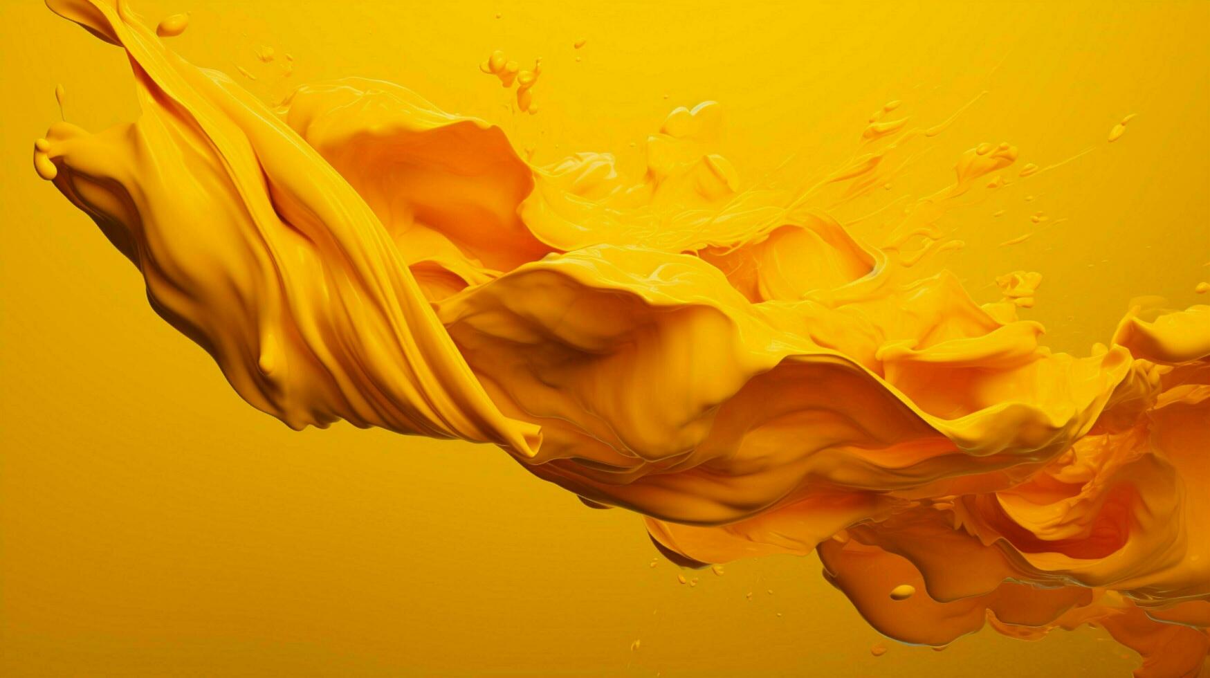 AI generated Mustard color splash background photo