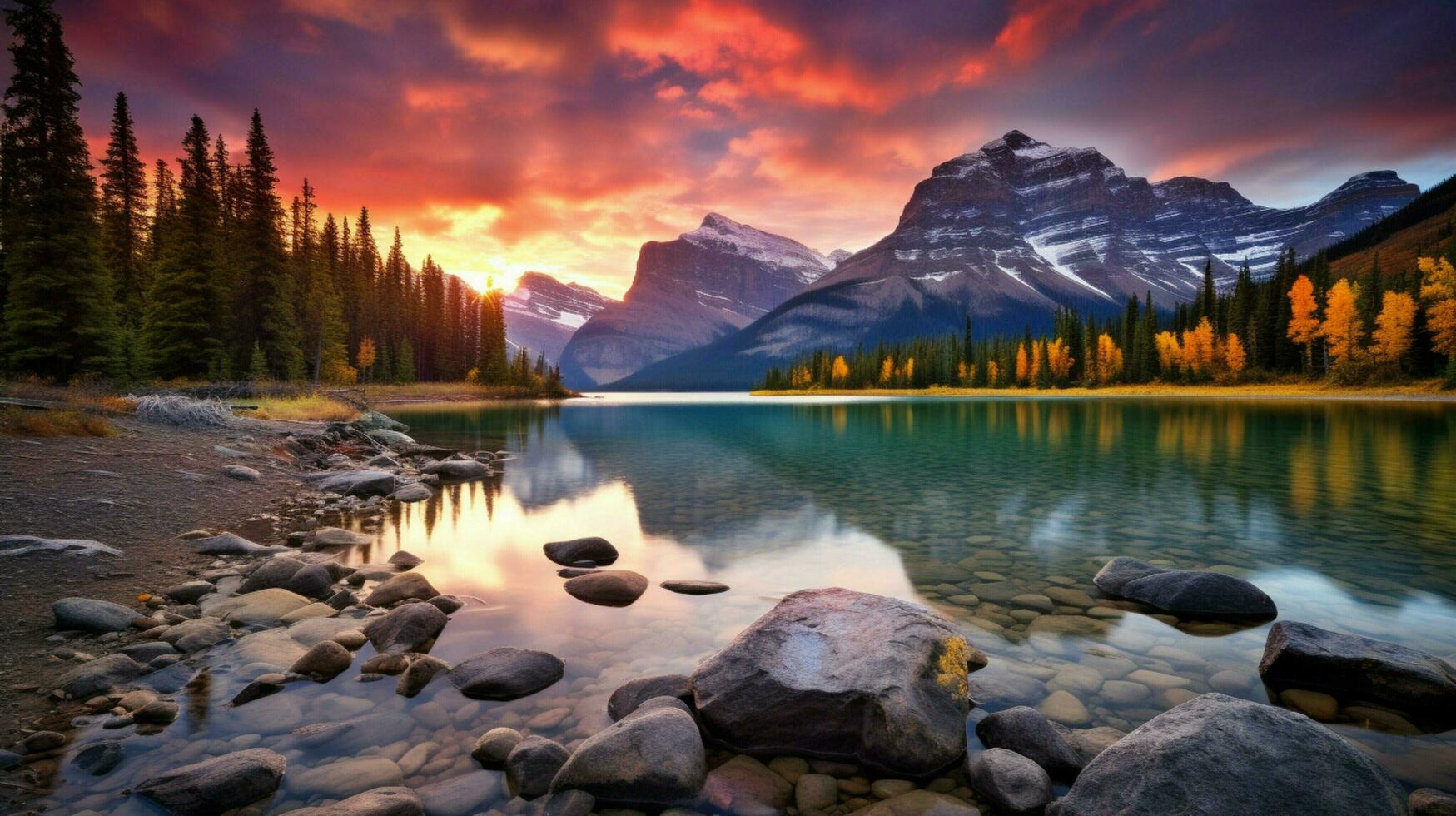 AI generated Nature Landscapes background photo