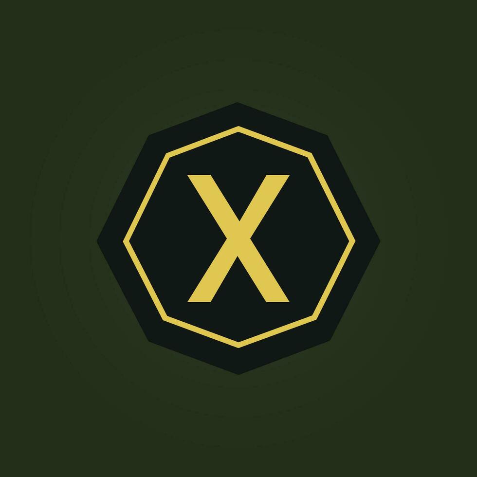AI generated Crypto defense strategy filled colorful initial logo idea. Secure technologies. Letters inside octagon shape. Graphic design vector
