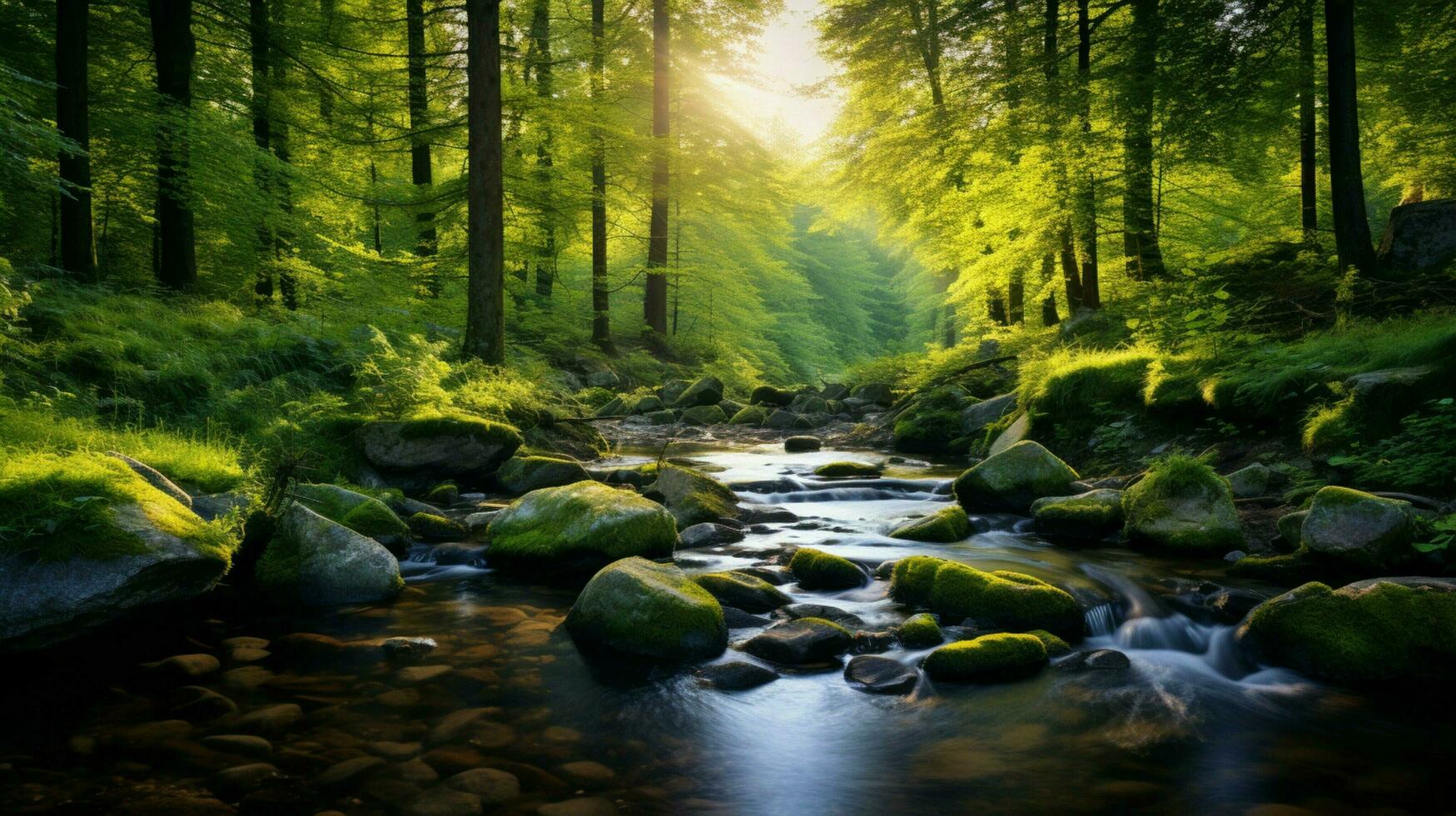 AI generated Nature Landscapes background photo