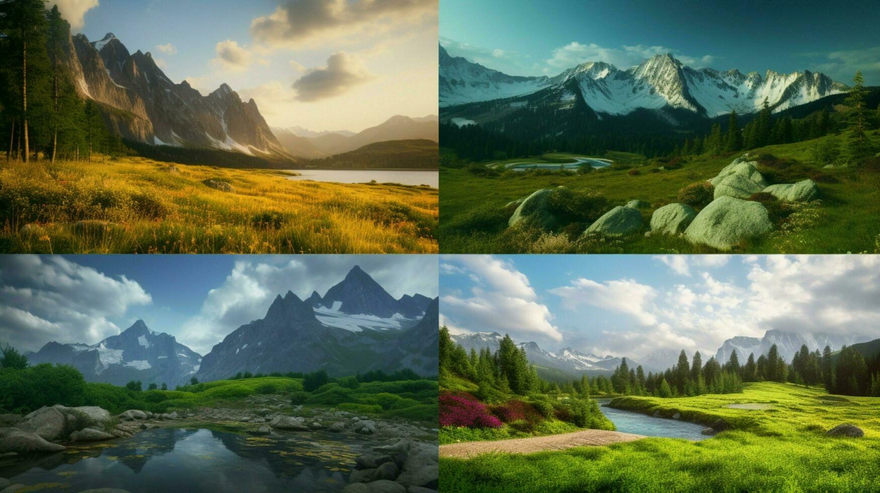 AI generated Nature Landscapes background photo