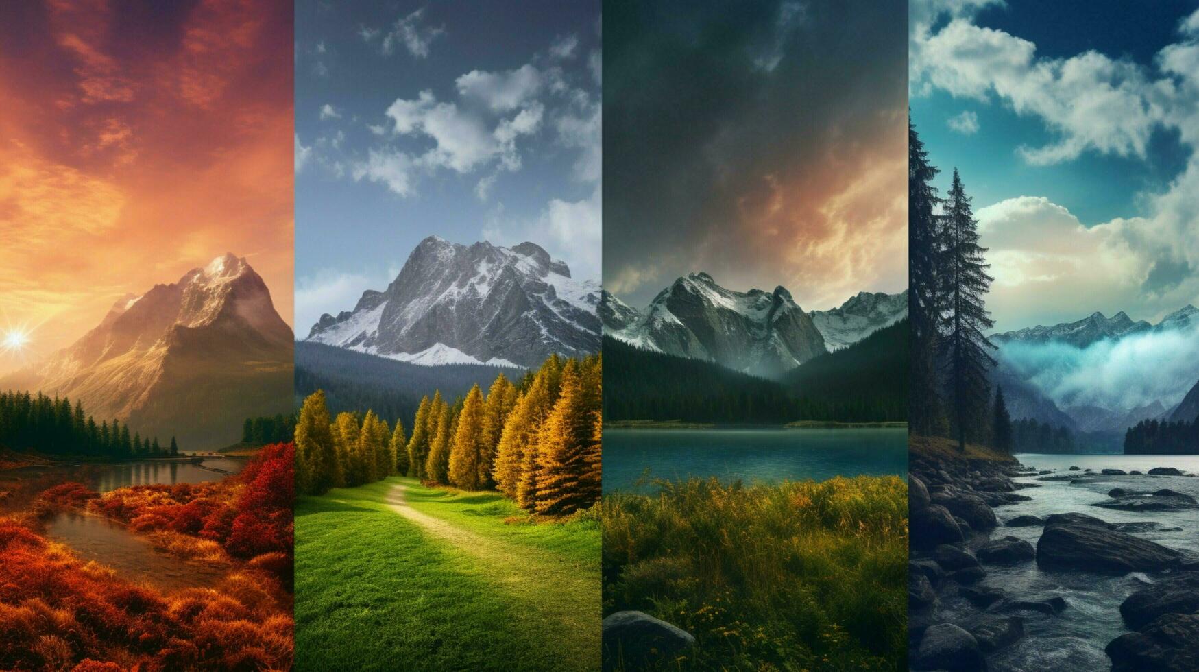 AI generated Nature Landscapes background photo