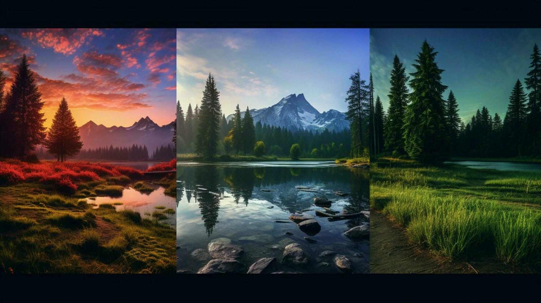 AI generated Nature Landscapes background photo