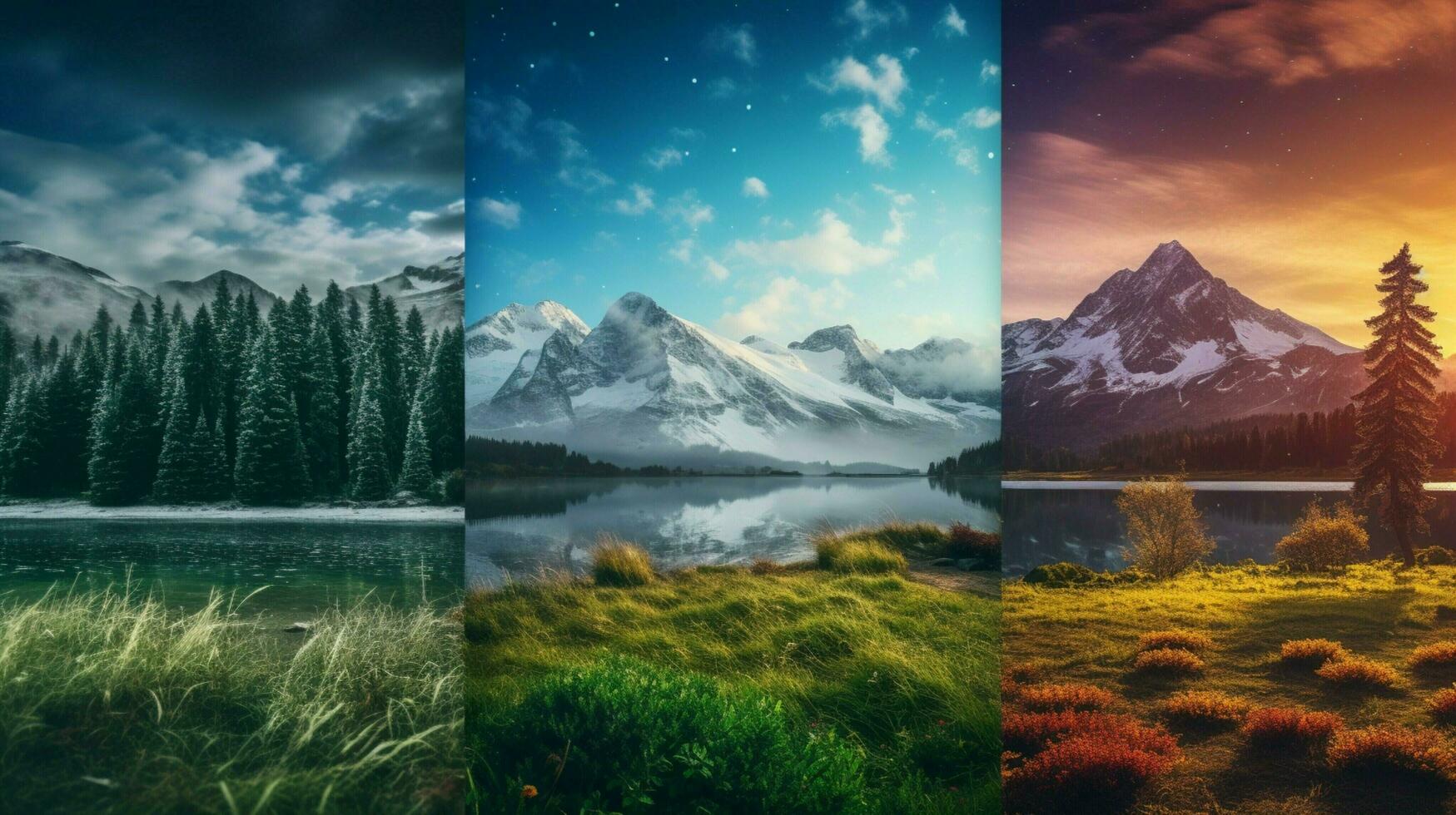 AI generated Nature Landscapes background photo