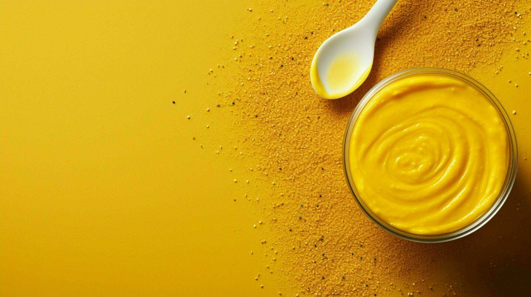 AI generated Mustard high quality background photo