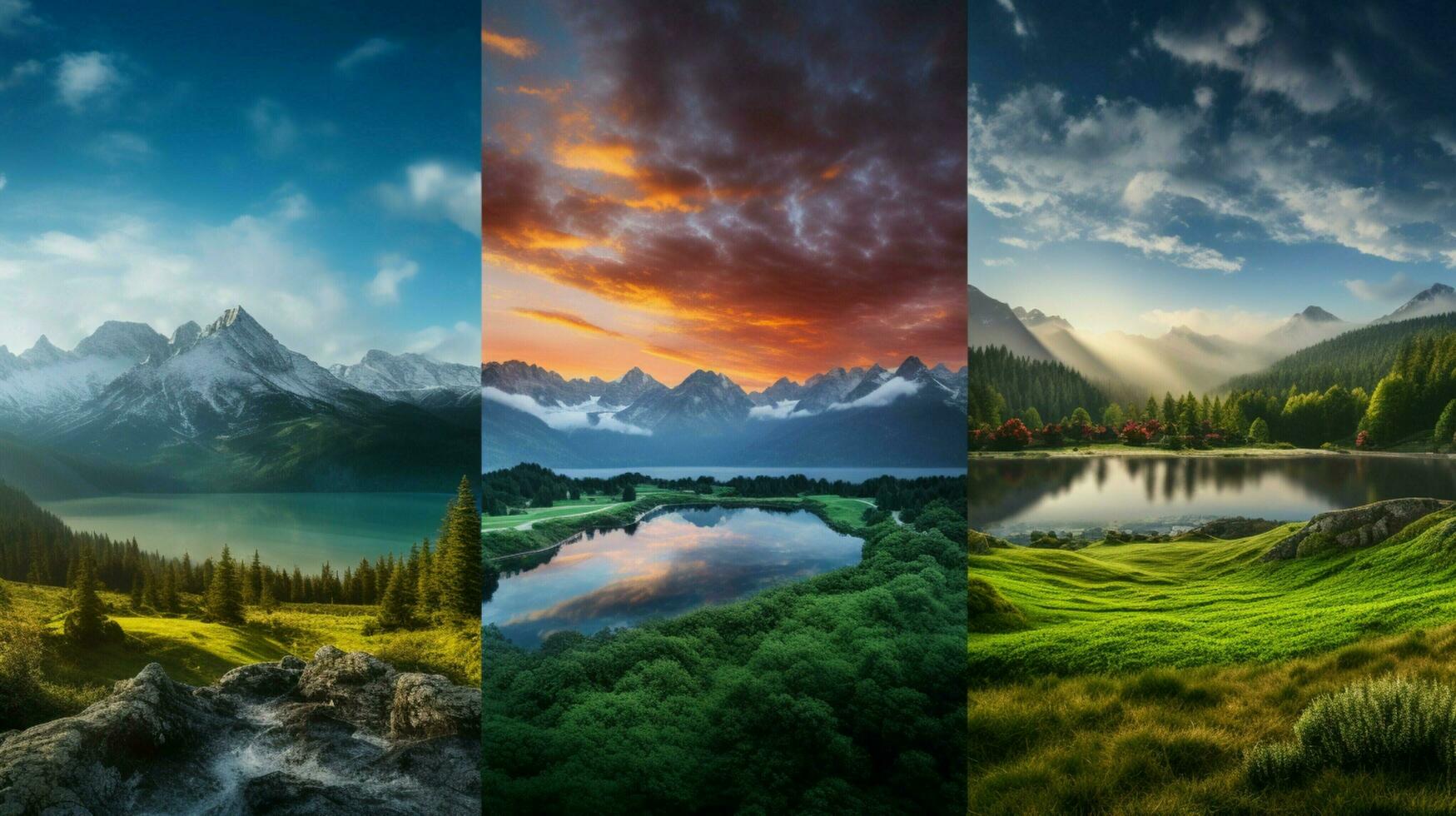 AI generated Nature Landscapes background photo