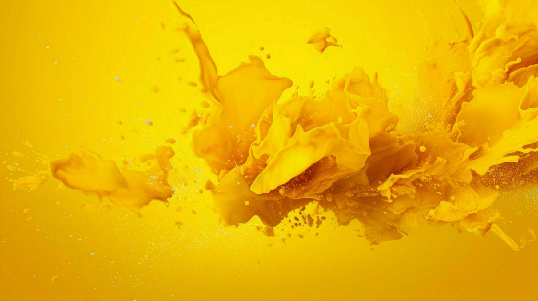 AI generated Mustard color splash background photo