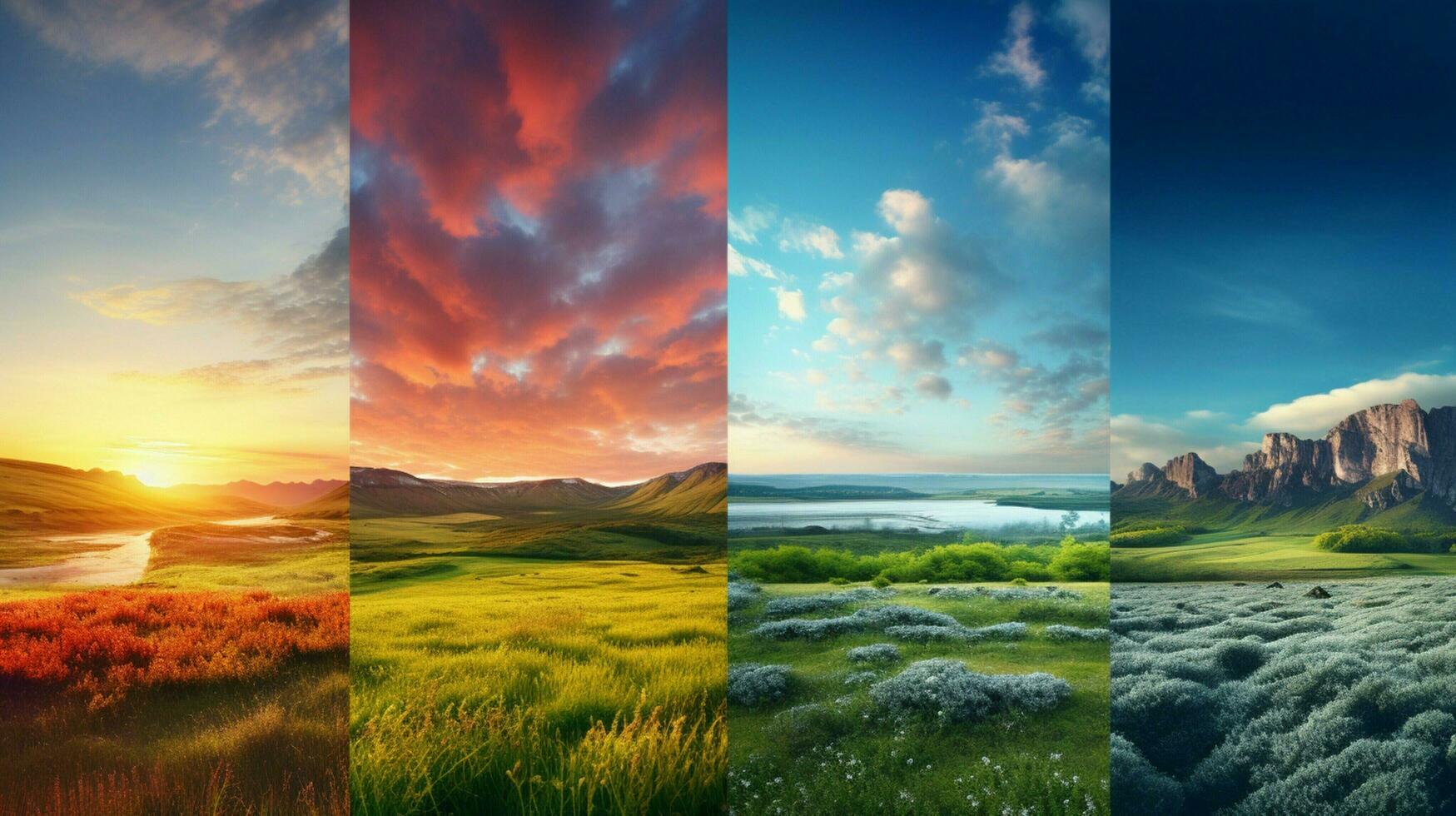 AI generated Nature Landscapes background photo