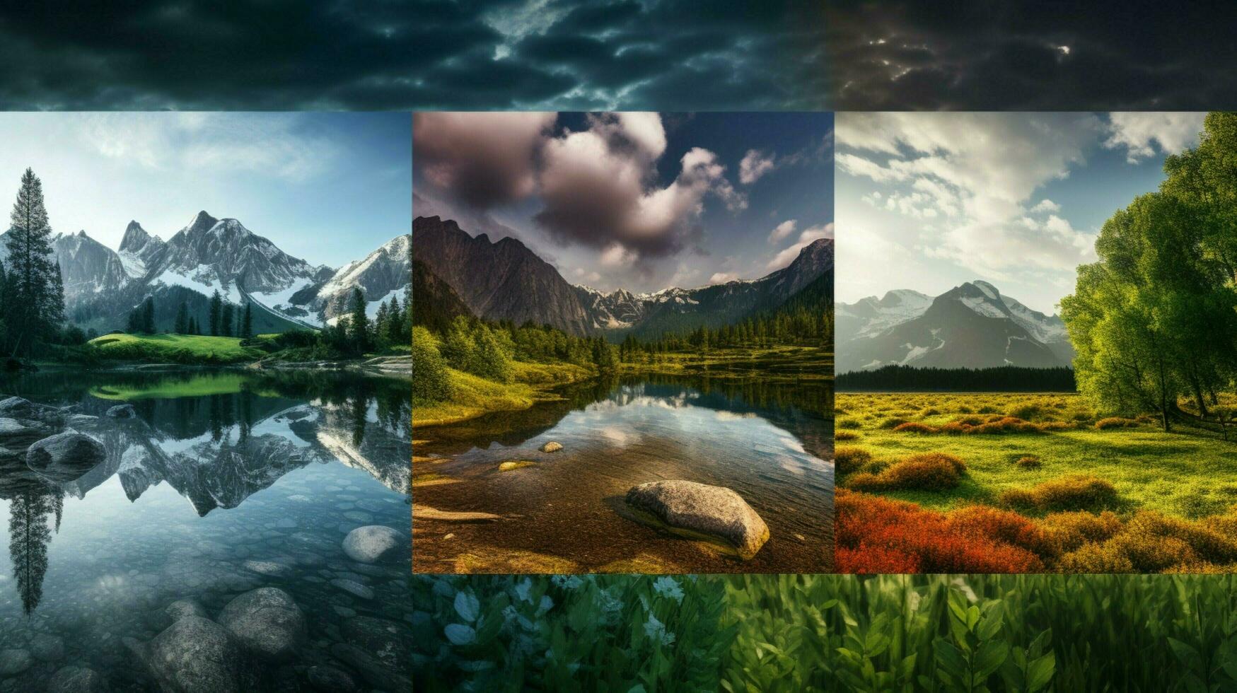 AI generated Nature Landscapes background photo