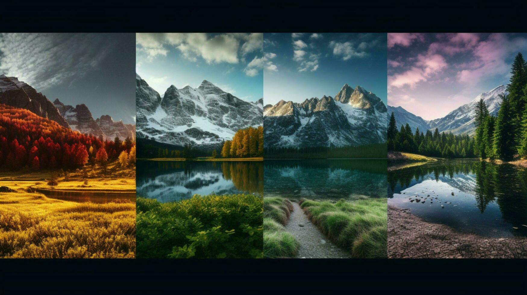 AI generated Nature Landscapes background photo