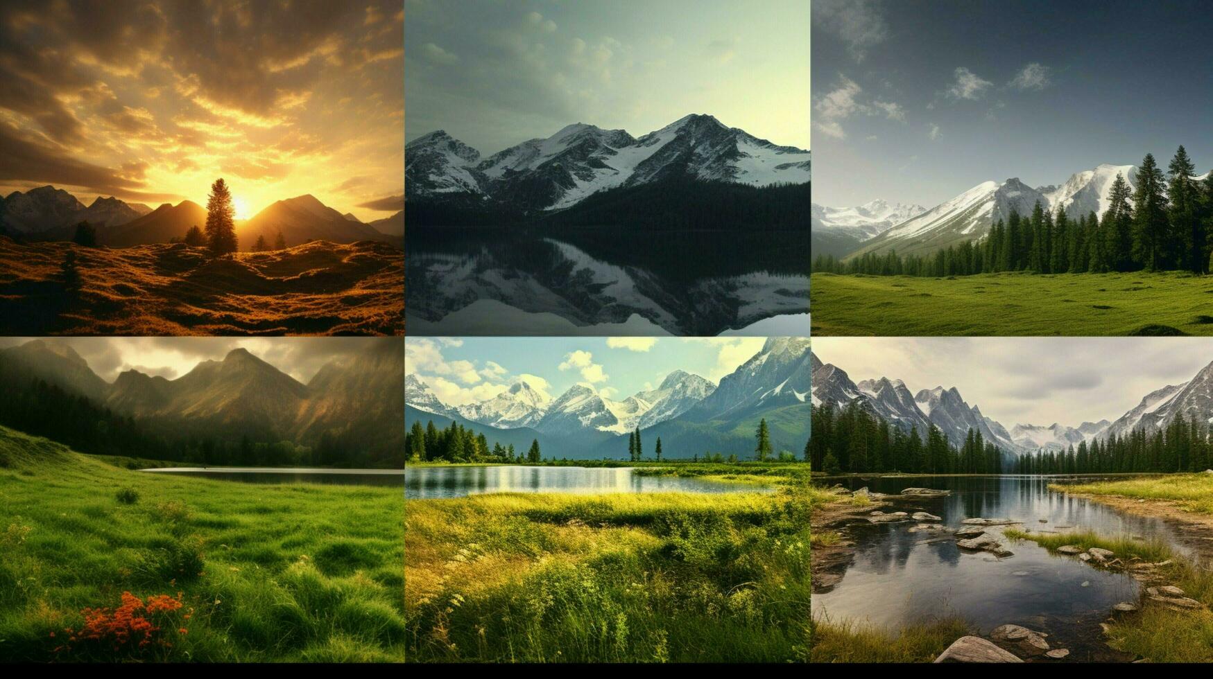 AI generated Nature Landscapes background photo