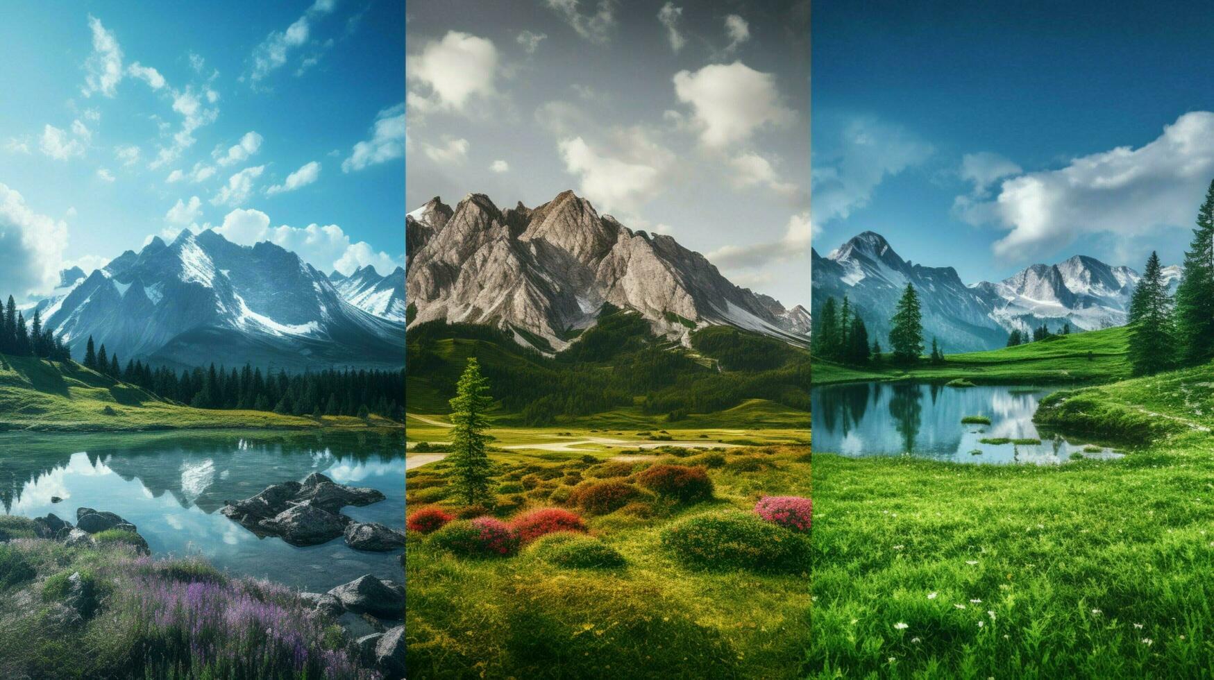 AI generated Nature Landscapes background photo