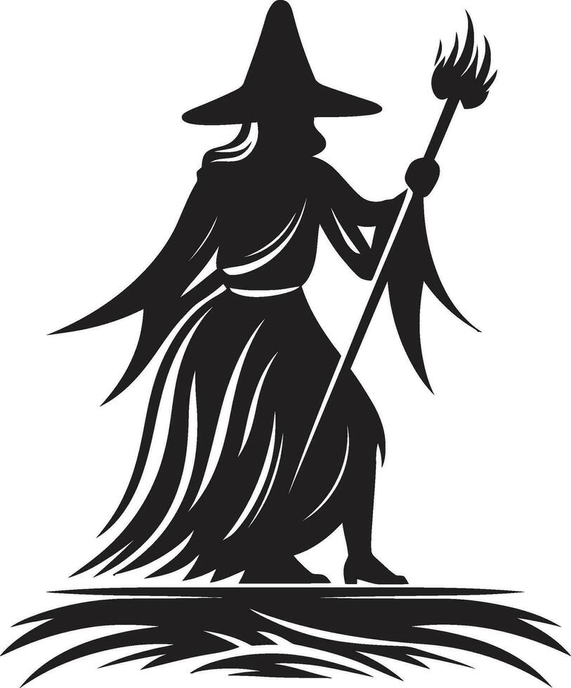 Broomstick Whispers in the Witching Hour Broomstick Escapades A Halloween Adventure vector