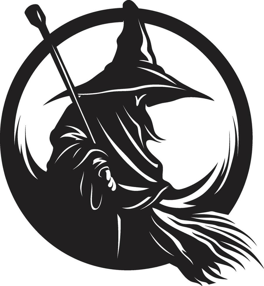 Broomstick Ballet A Spine Tingling PerformanceWitches Broomstick Extravaganza A Halloween Spectacle vector