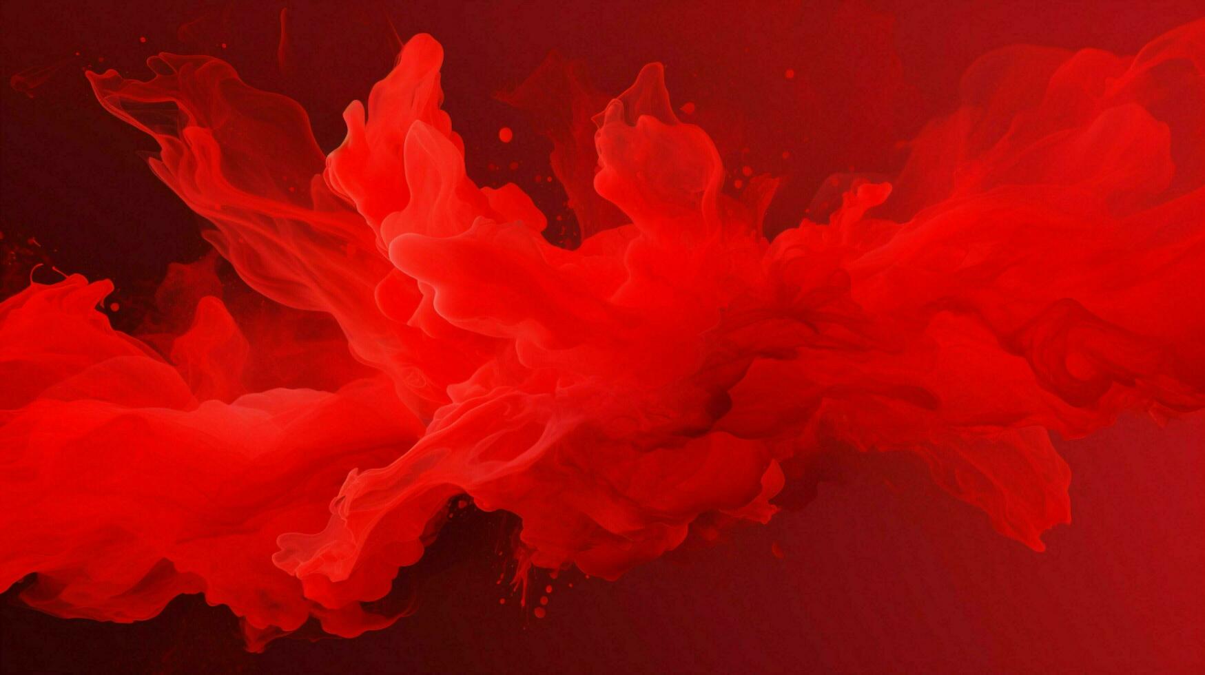 AI generated Red color splash background photo