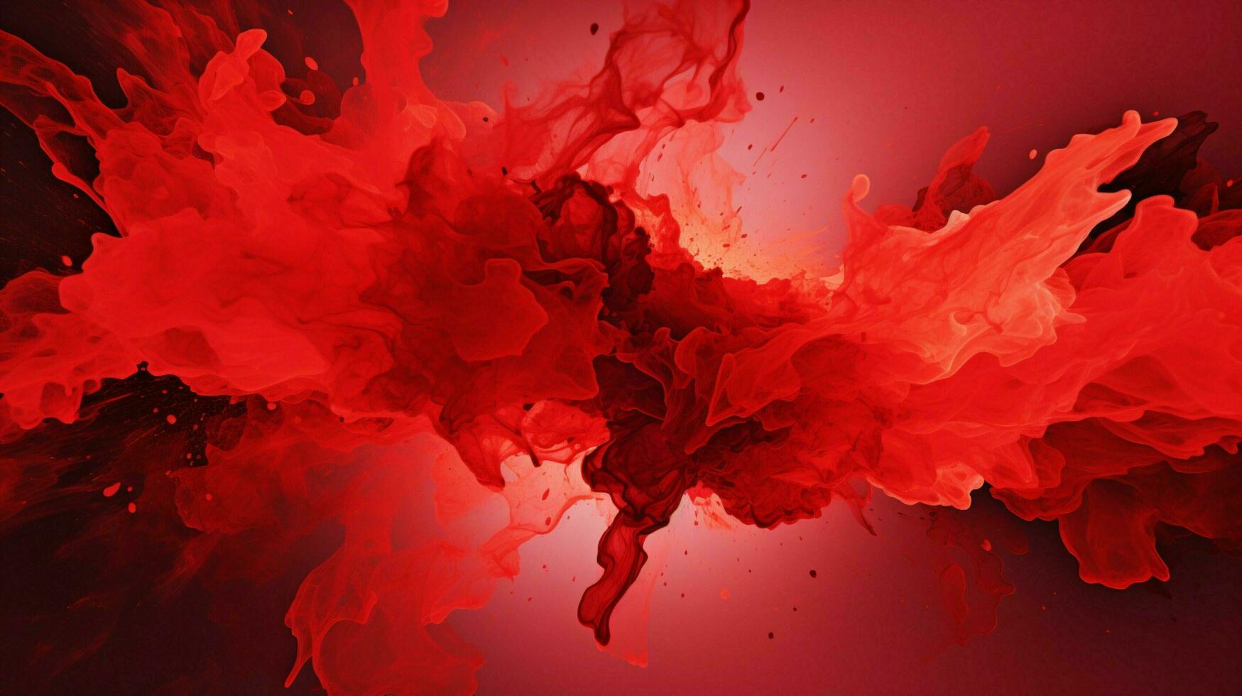 AI generated Red color splash background photo