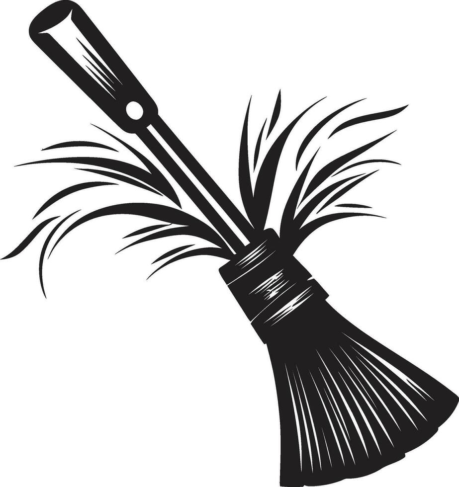 Broomstick Caper in the Spooky ForestWickedly Whisked Away on a Broomstick vector