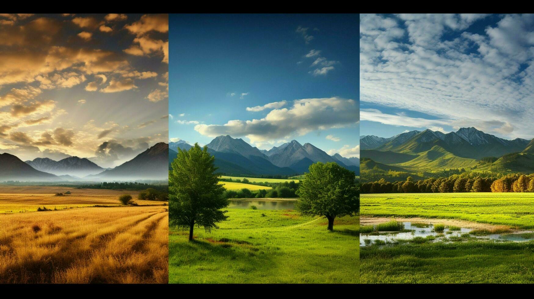 AI generated Nature Landscapes background photo