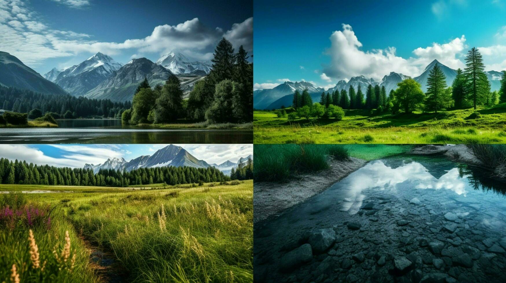 AI generated Nature Landscapes background photo