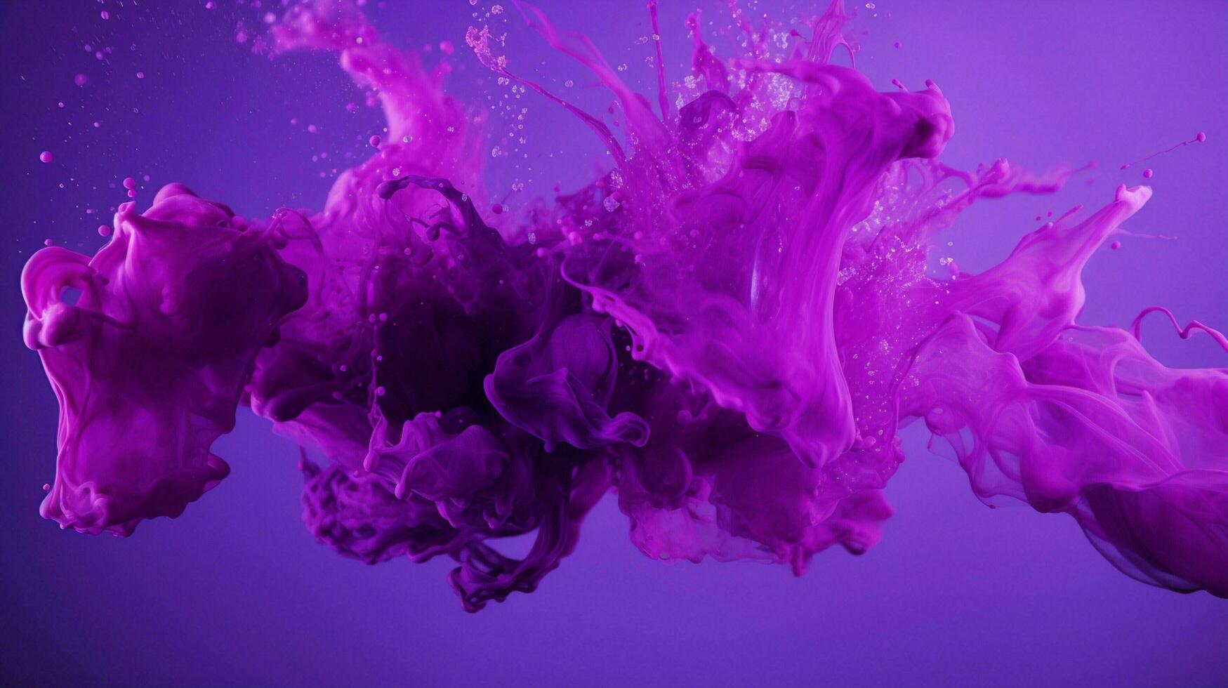 AI generated Purple color splash background photo