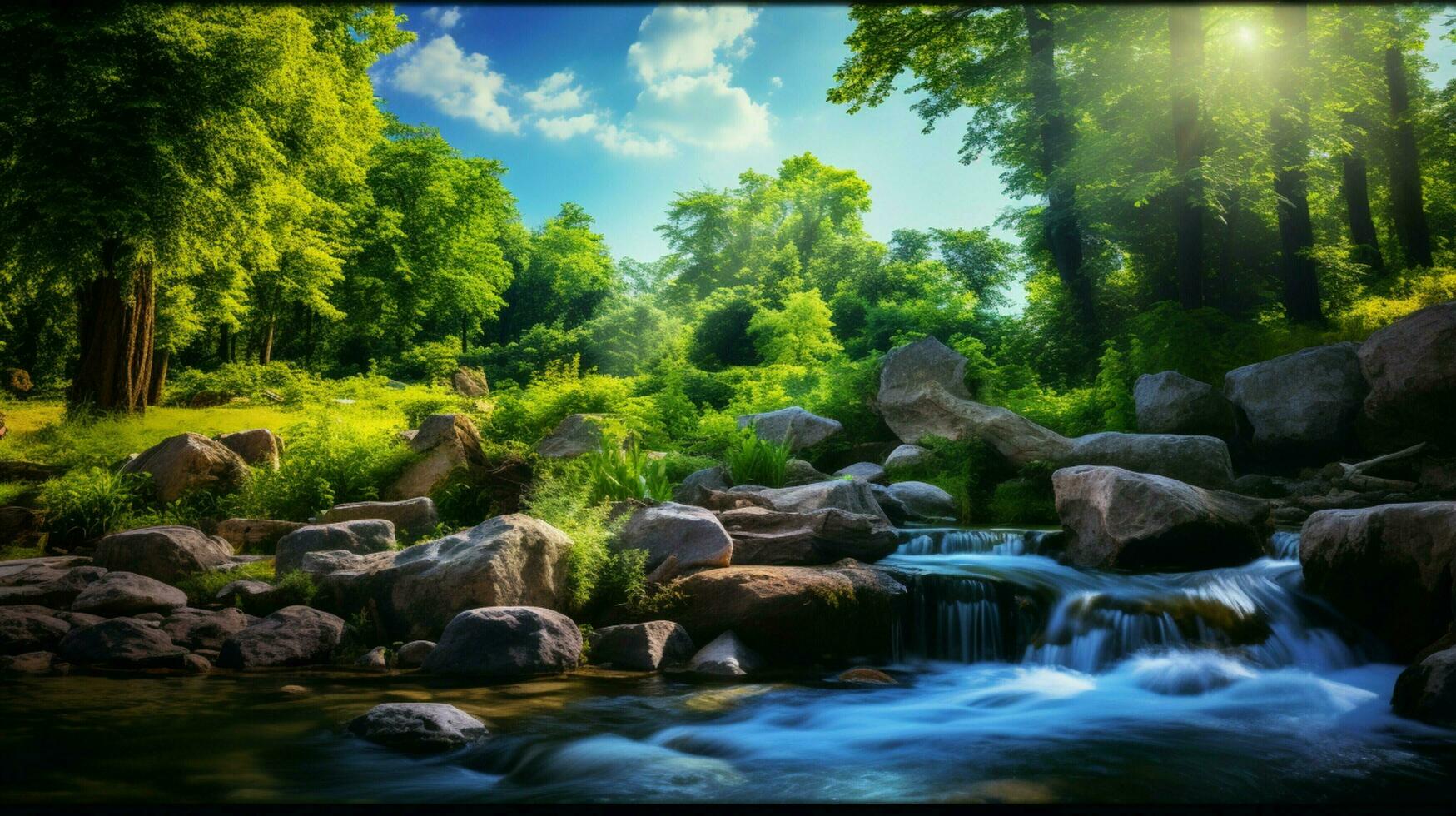 AI generated Nature Landscapes background photo