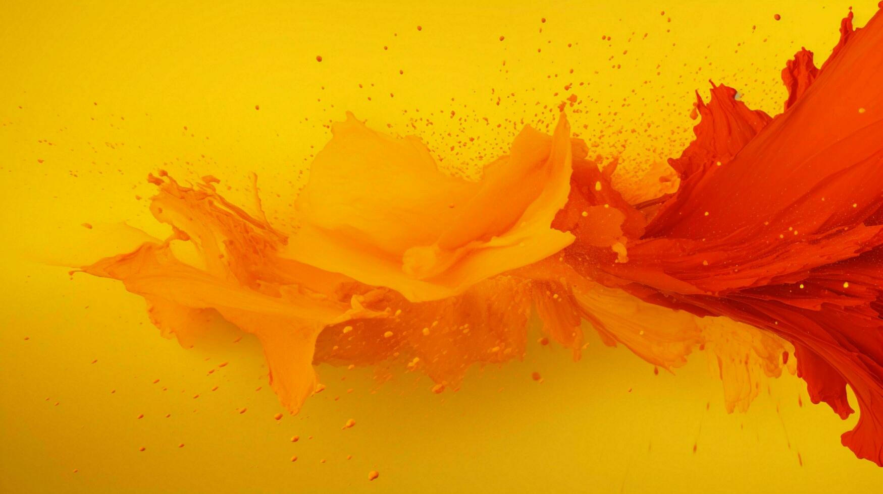 AI generated Saffron color splash background photo
