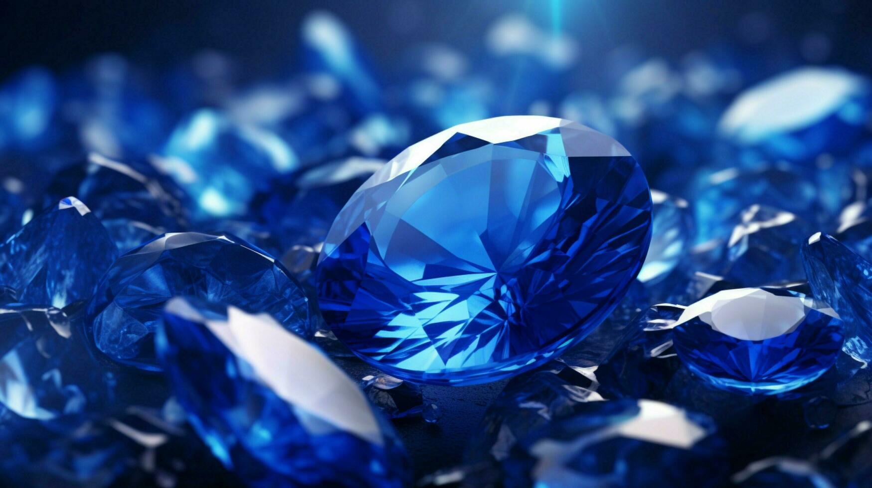 AI generated Sapphire hard background photo