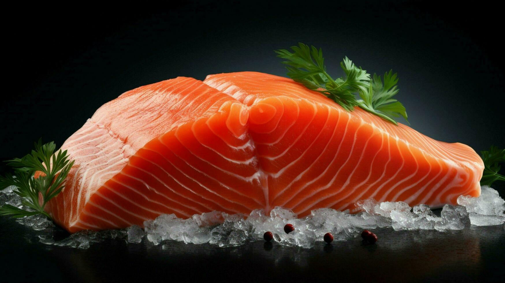 AI generated Salmon soft background photo