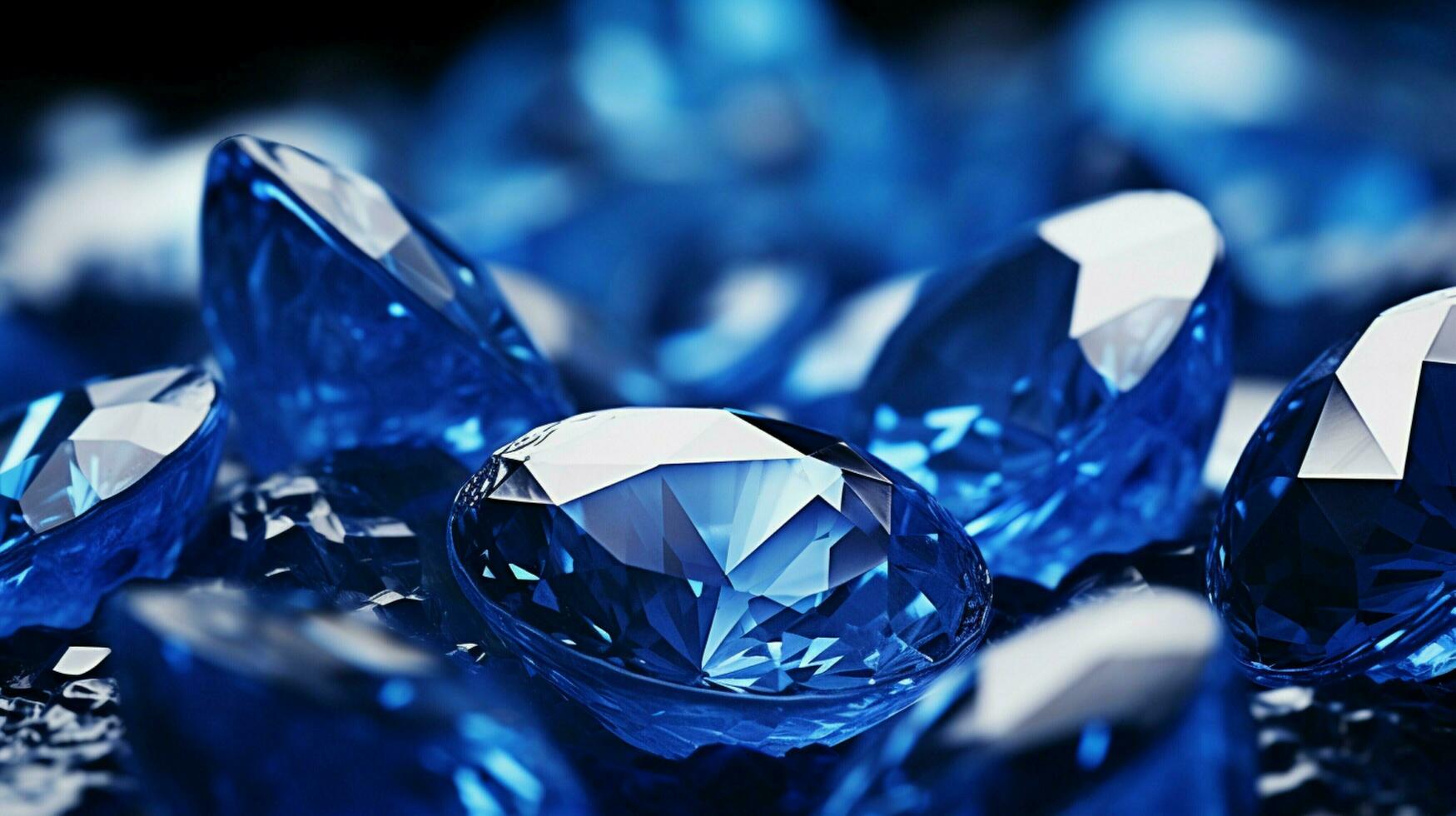 AI generated Sapphire hard background photo