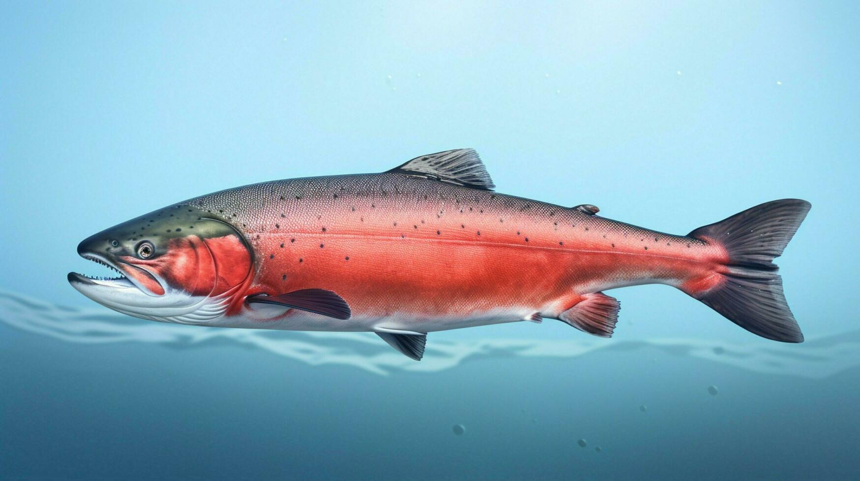 AI generated Salmon soft background photo