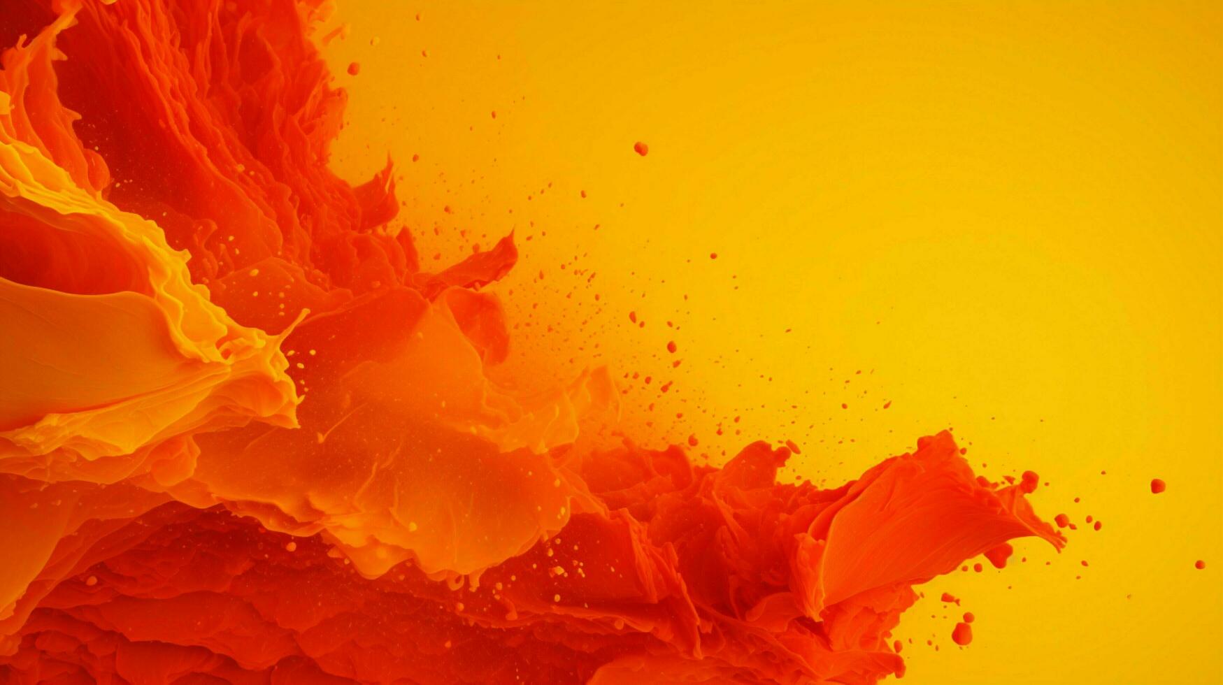 AI generated Saffron color splash background photo