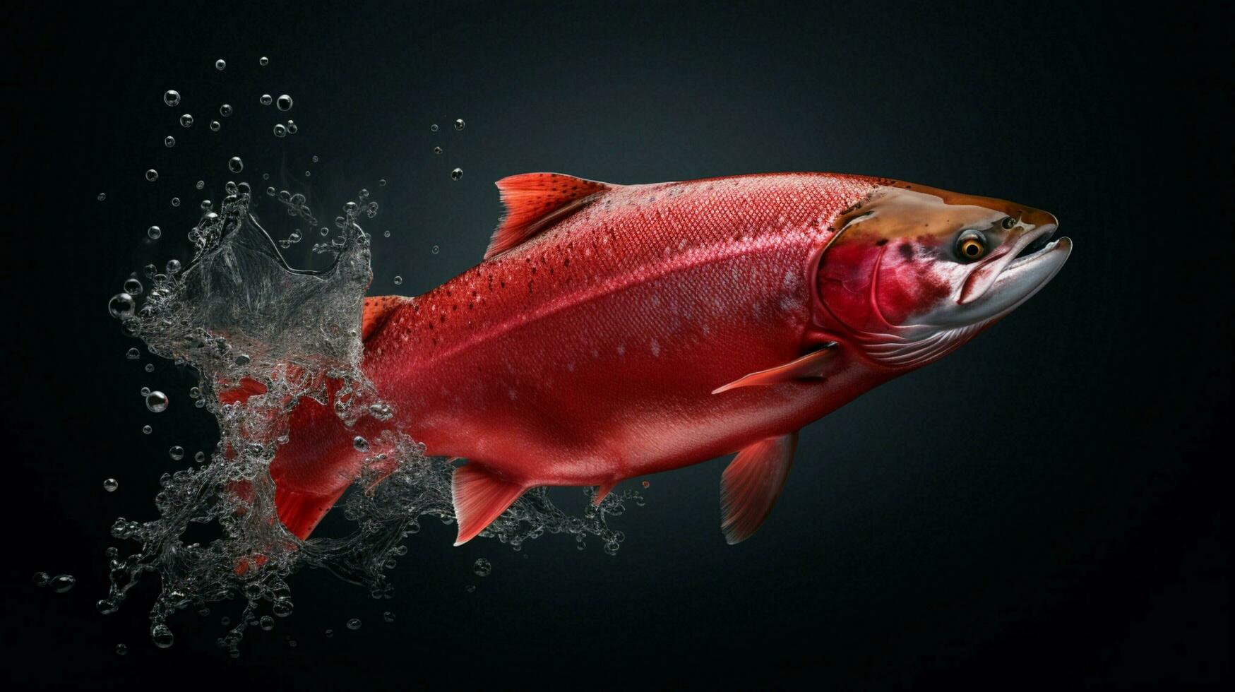 AI generated Salmon background photo