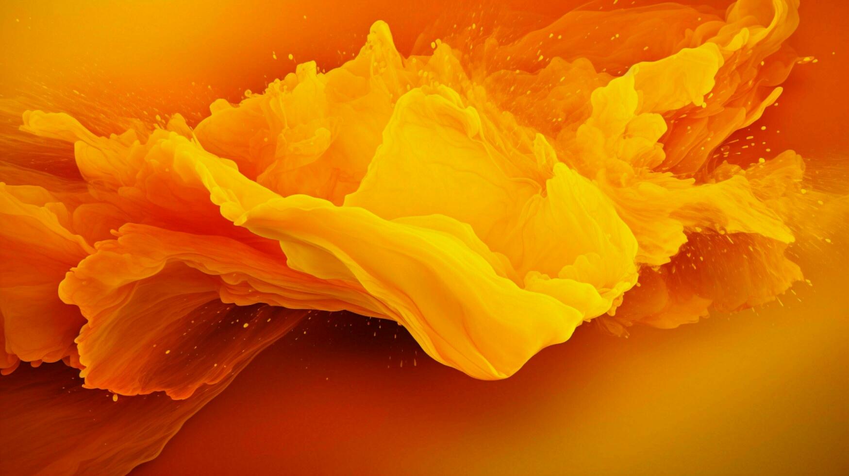 AI generated Saffron color splash background photo