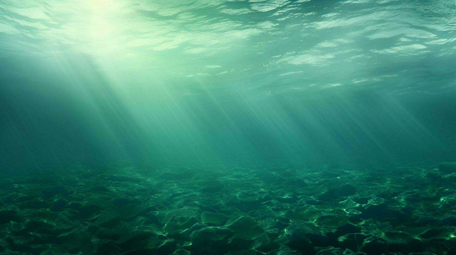 AI generated Sea green soft background photo