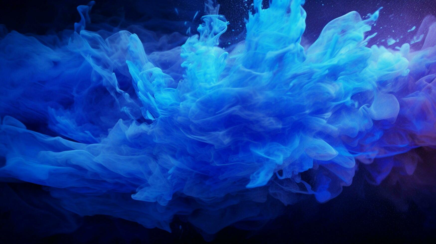 AI generated Sapphire color splash background photo