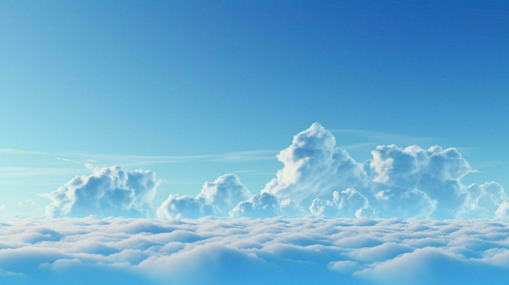 AI generated Sky blue soft background photo