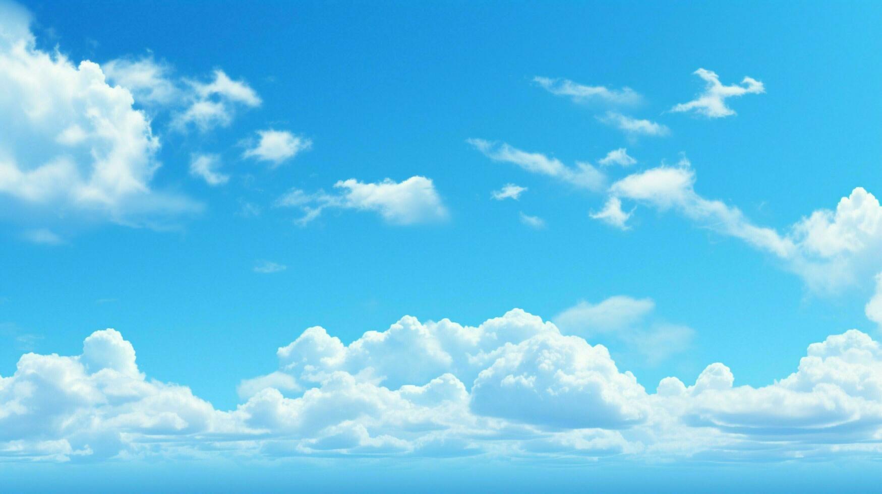 AI generated Sky blue background photo