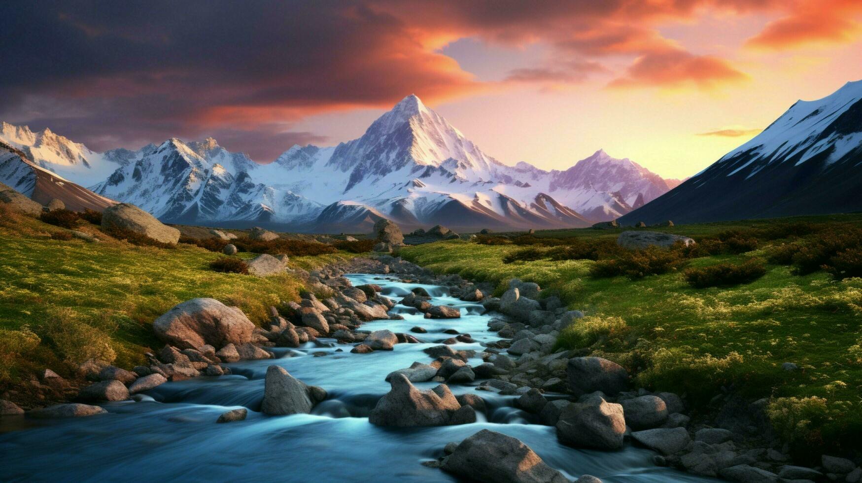 AI generated Nature Landscapes background photo