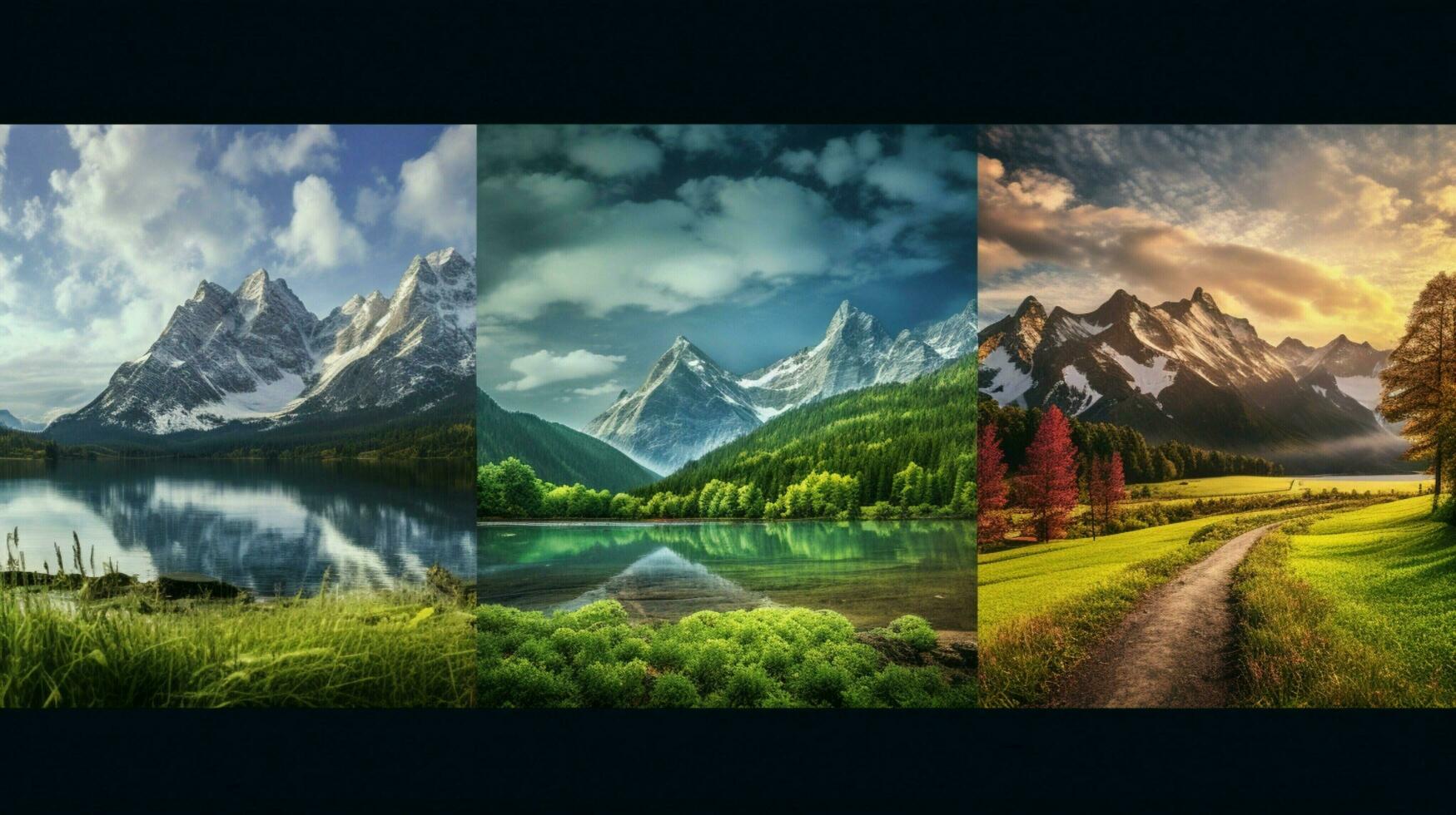 AI generated Nature Landscapes background photo