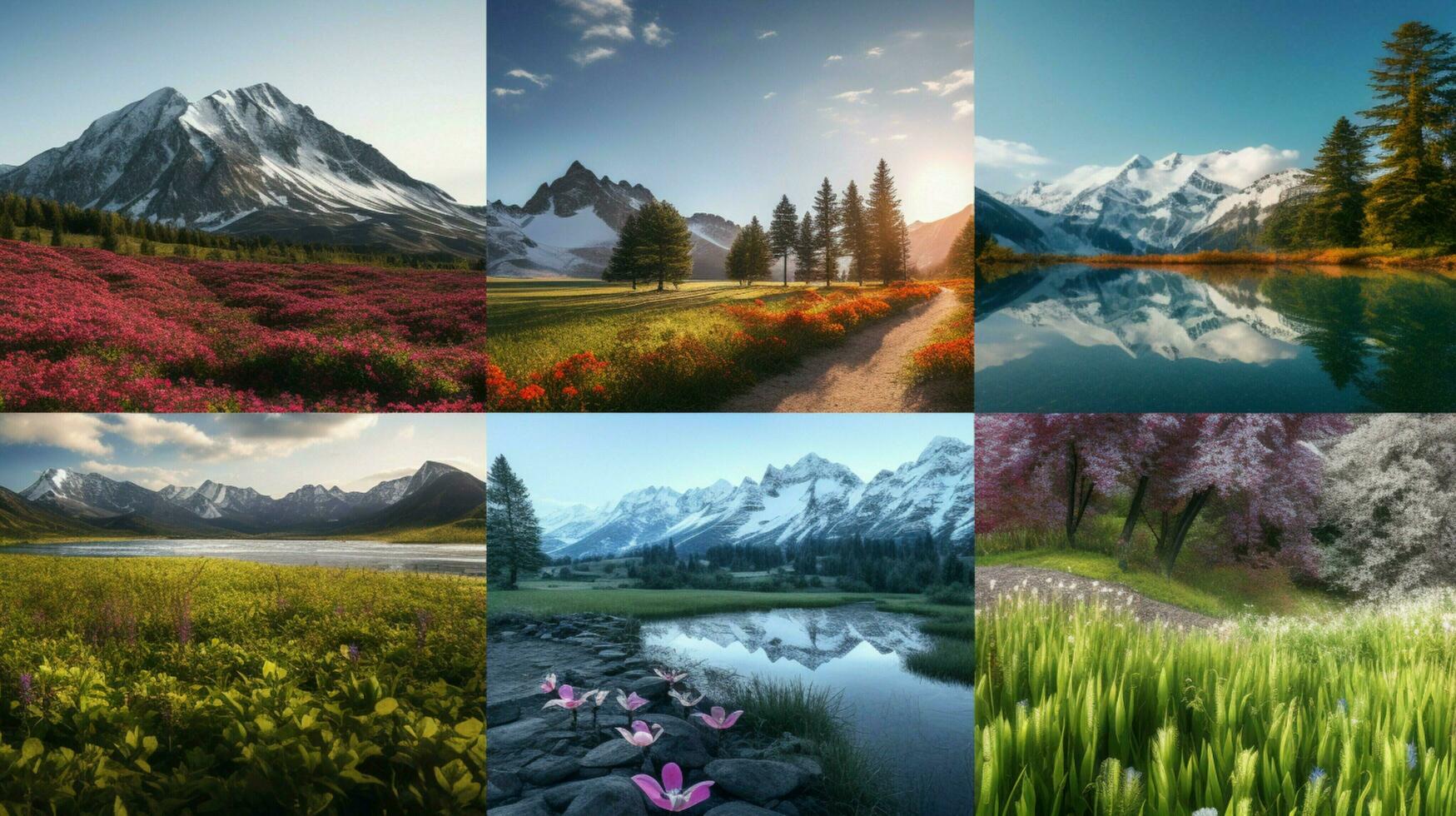 AI generated Nature Landscapes background photo