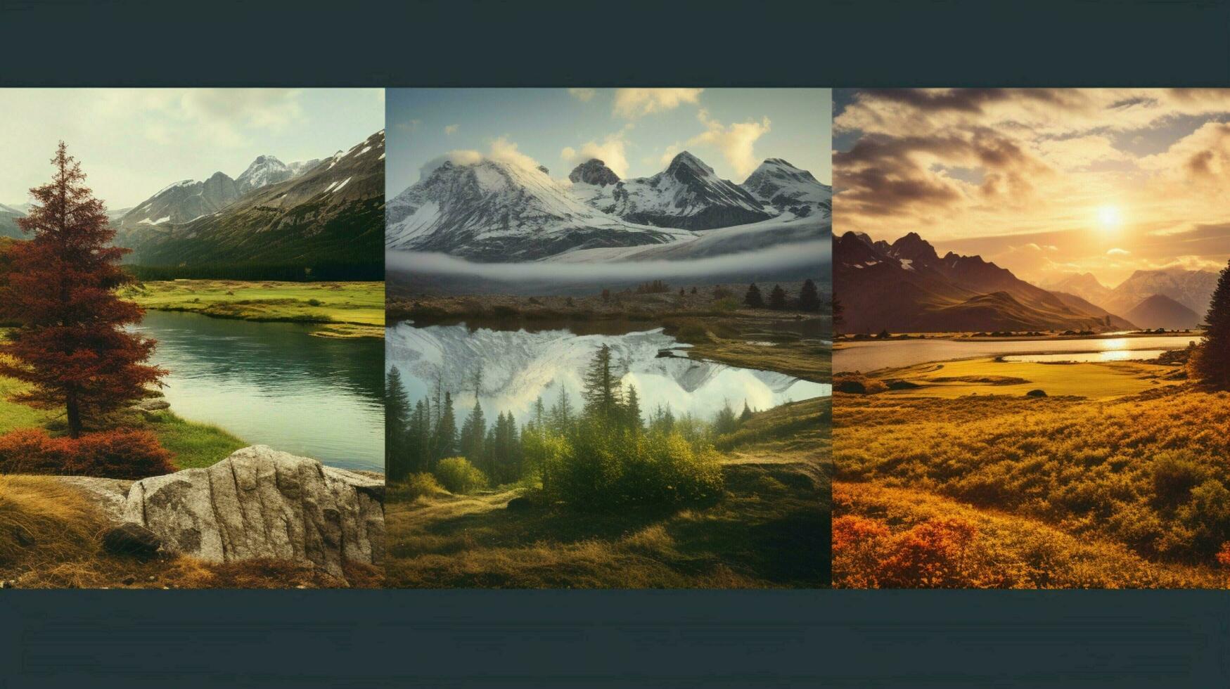 AI generated Nature Landscapes background photo