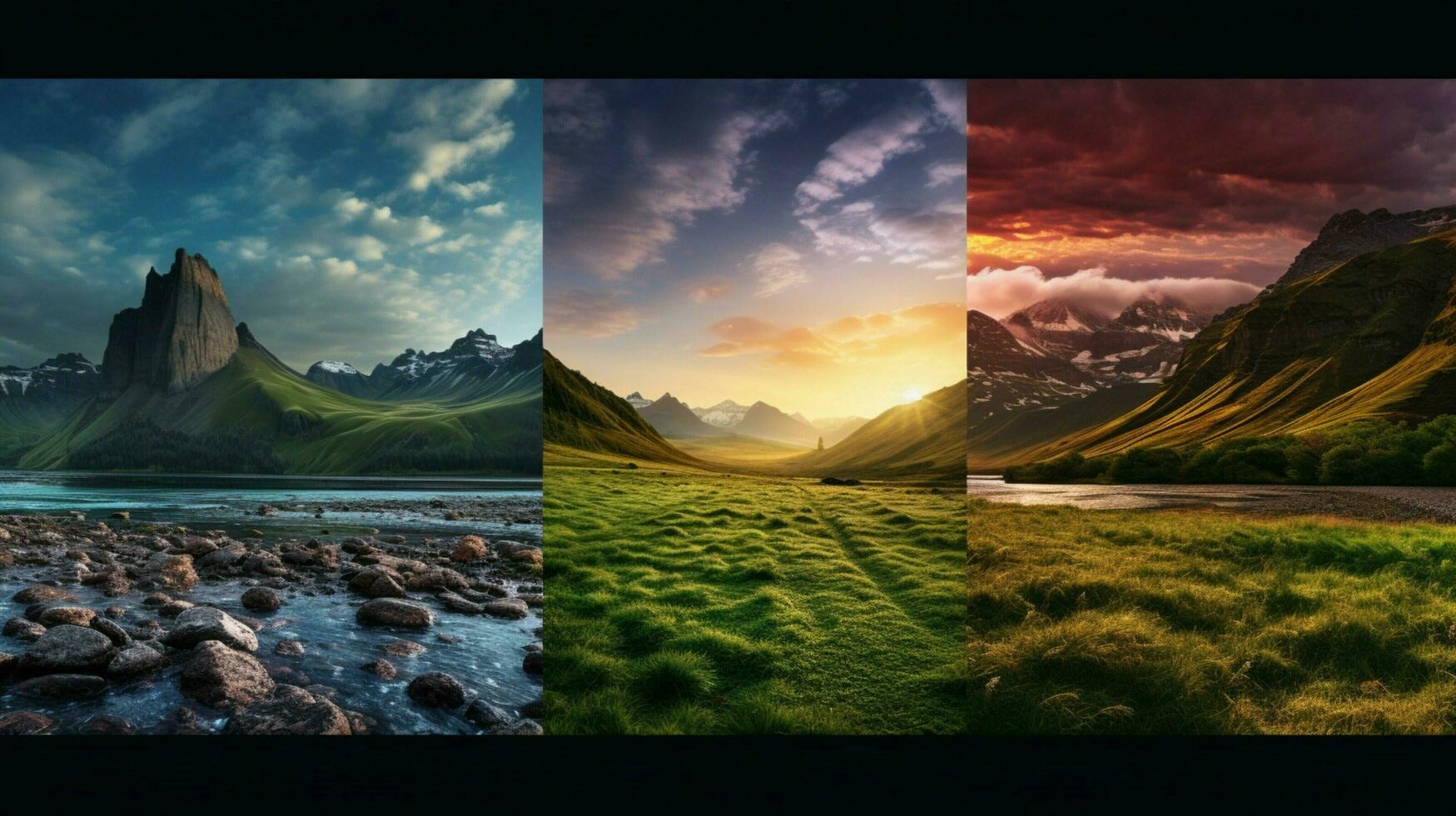 AI generated Nature Landscapes background photo