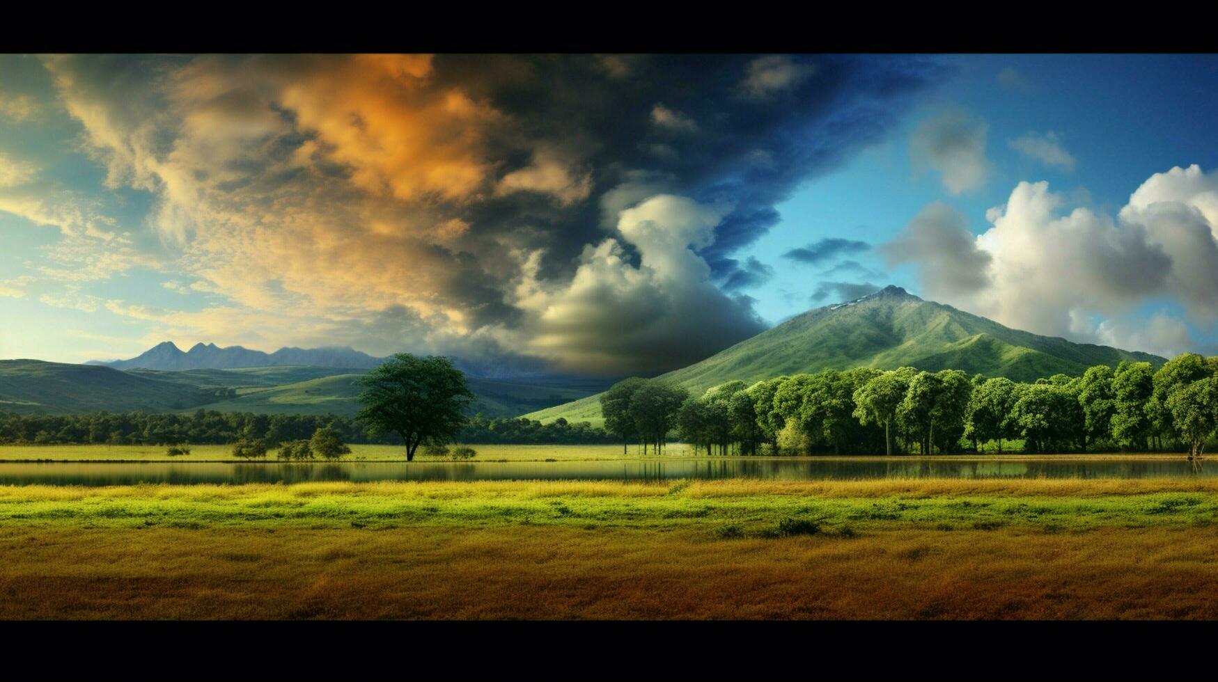 AI generated Nature Landscapes background photo