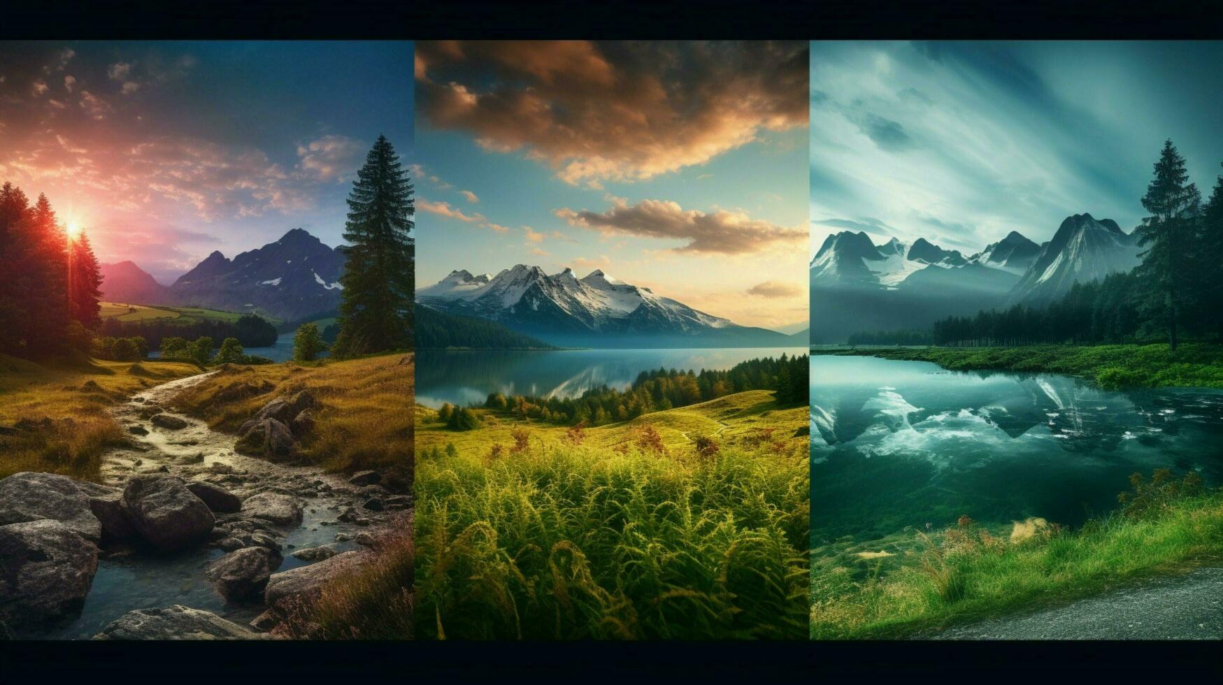 AI generated Nature Landscapes background photo