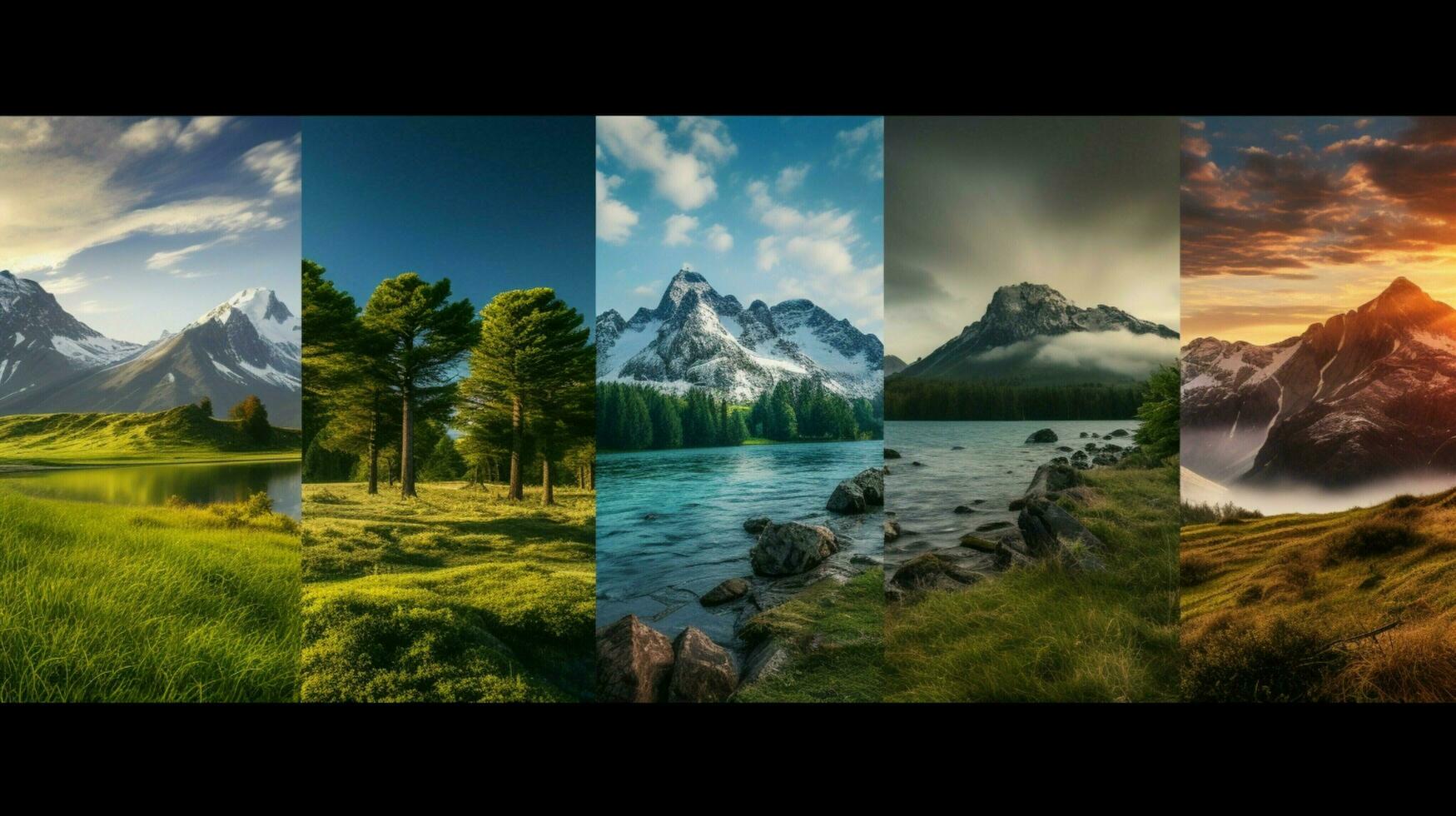 AI generated Nature Landscapes background photo