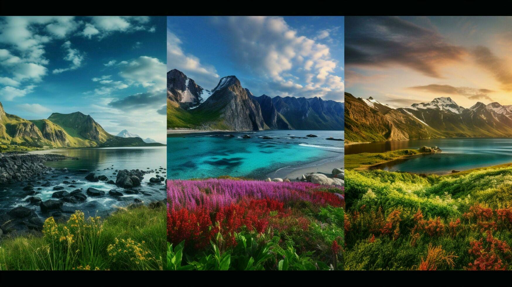 AI generated Nature Landscapes background photo