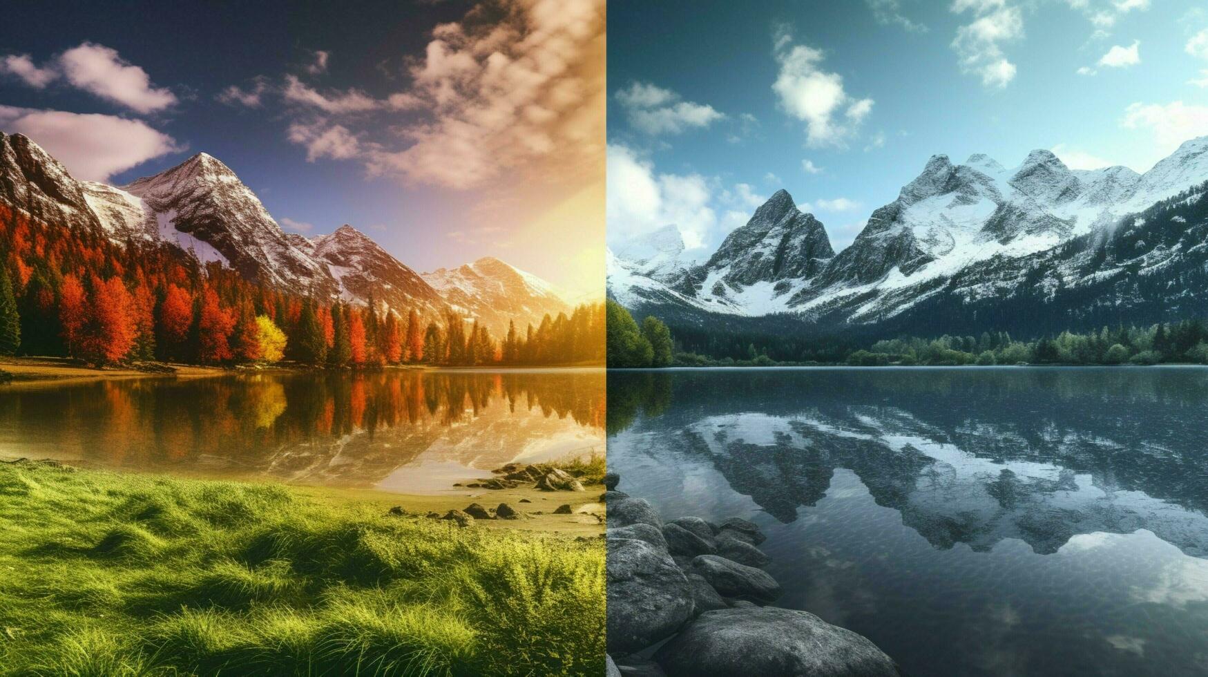 AI generated Nature Landscapes background photo