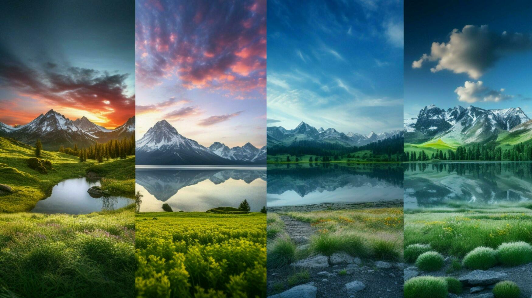 AI generated Nature Landscapes background photo