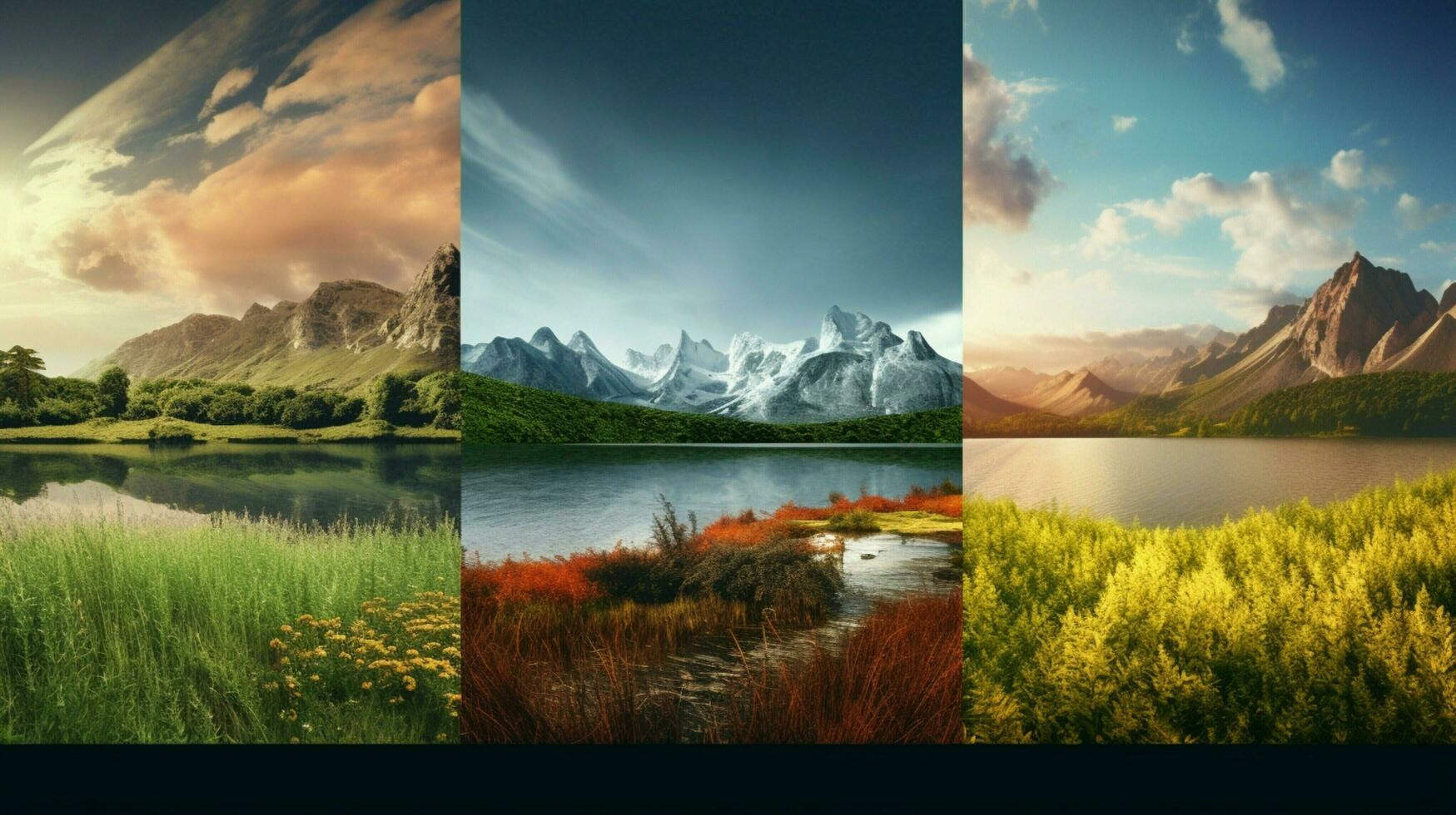 AI generated Nature Landscapes background photo